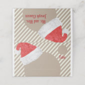 Modern kerstcadeauontwerp voor kerstcadeautjes plaatskaartje (Buitenkant ongevouwen)