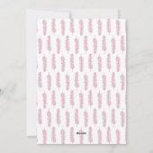 Modern kerstfeest | Foto Pine Mauve Feestdagenkaart (Achterkant)