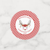 Modern Kerstfeest gepersonaliseerde rendieren Confetti (Kleine voorkant)