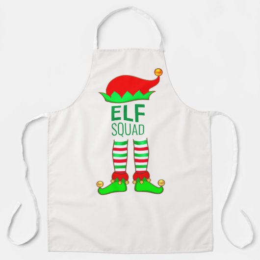 Modern kerstfeest op Elf Squad Schort (Voorkant)