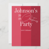 Modern kerstfeest rode streep kaart (Achterkant)