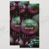 Modern kerstgroen Roos maakt de wereld warm (Voorkant / Achterkant)