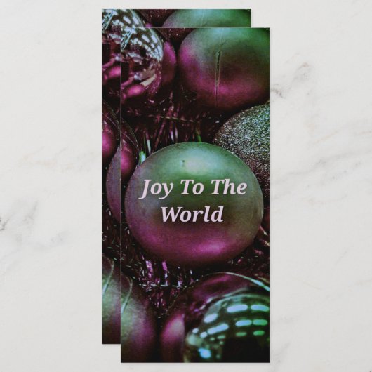 Modern kerstgroen Roos maakt de wereld warm (Voorkant / Achterkant)