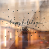 Modern Kerstgroet Zakelijk Logo Sneeuwvlok  Raamsticker (Vel 2)