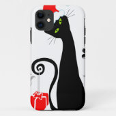 Modern kerstKat Case-Mate iPhone Case (Achterkant)