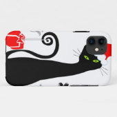 Modern kerstKat Case-Mate iPhone Case (Achterkant (horizontaal))