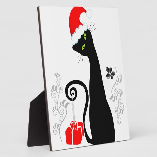 Modern kerstKat Fotoplaat (Zijkant)