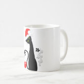 Modern kerstKat Koffiemok (Voorkant rechts)