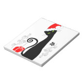 Modern kerstKat Notitieblok (Linkerzijde)