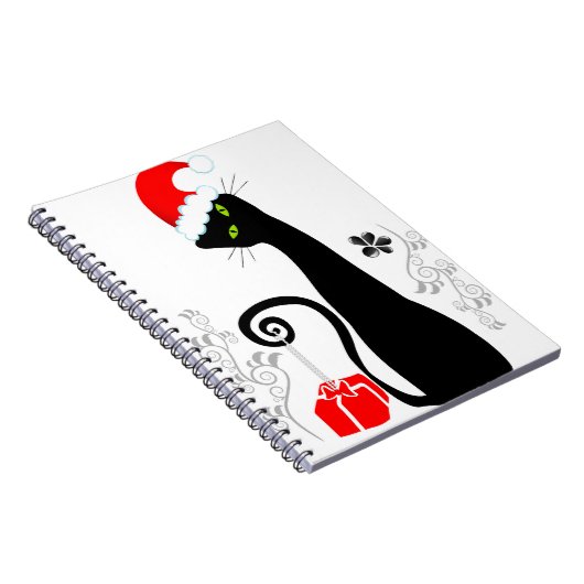 Modern kerstKat Notitieboek (Rechterzijde)