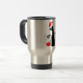 Modern kerstKat Reisbeker (Voorkant links)