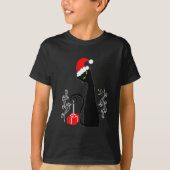 Modern kerstKat T-shirt (Voorkant)