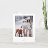 Modern Kerstmis 5 FOTO Rustieke Houten Kaart (Achterkant)