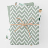 Modern | Kerstmis | Bomen | Minimalistisch Inpakpapier Vel (In situ)