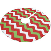 Modern Kerstmis-Chevron Pattern Kerstboom Rok (Gekanteld)
