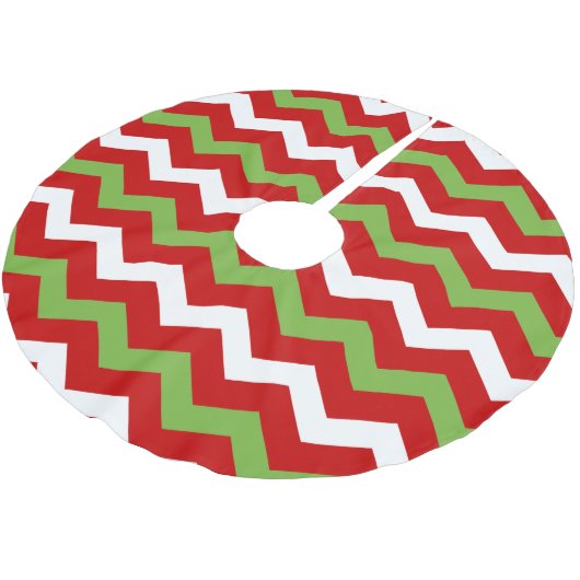 Modern Kerstmis-Chevron Pattern Kerstboom Rok (Gekanteld)