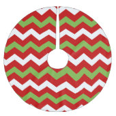 Modern Kerstmis-Chevron Pattern Kerstboom Rok (Voorkant)