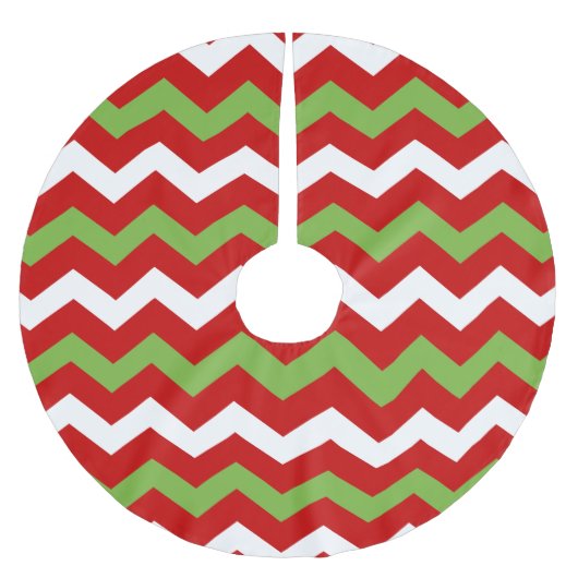 Modern Kerstmis-Chevron Pattern Kerstboom Rok (Voorkant)