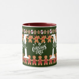 Modern Kerstmis Gebak Monogram Kerstvakantie Mok