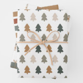 Modern | Kerstmis | Goud | Minimalistisch Inpakpapier Vel (In situ)