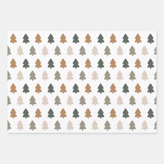 Modern | Kerstmis | Goud | Minimalistisch Inpakpapier Vel (Voorkant)
