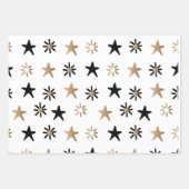 Modern | Kerstmis | Goud | Minimalistisch Inpakpapier Vel (Voorkant)