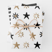 Modern | Kerstmis | Goud | Minimalistisch Inpakpapier Vel (In situ)