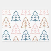 Modern | Kerstmis | Goud | Minimalistisch Inpakpapier Vel (Voorkant)