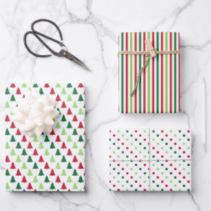 Modern Kerstmis Inpakpapier Vel