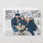 Modern Kerstmis Kerstmis Folk Patroon Foto Feestdagenkaart (Achterkant)