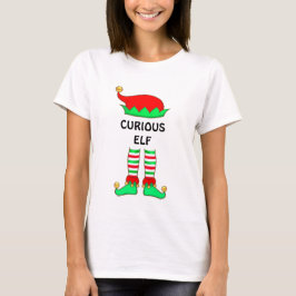 Modern Kerstmis Nieuwsgierige Elf T-Shirt