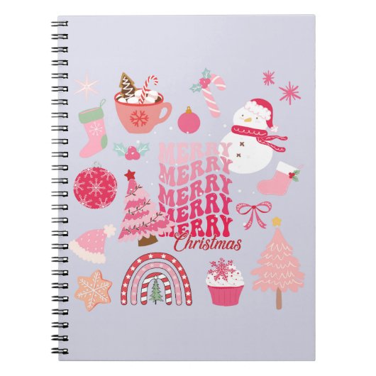 Modern Kerstmis Notitieboek (Voorkant)