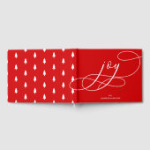 Modern Kerstmis | Rode Vreugde Gastenboek (Volledig)