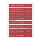 Modern Kerstmis - Simpel Rood en Wit (Vel)