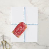 Modern Kerstmis Sneeuwvlokken Cadeau Cadeaulabel (Met Touw)