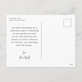 Modern Kerstmis voor Eerste Kerstdag Foto van Mr e Feestdagenkaart (Achterkant)