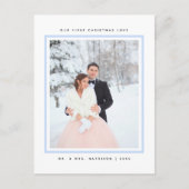 Modern Kerstmis voor Eerste Kerstdag Foto van Mr e Feestdagenkaart (Voorkant)