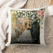 Modern Kerstmis voor Mr & Mrs Bloemstuk Kussen (Deken)