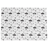 Modern Kerstmis Zwart-Wit Gepersonaliseerd Groot Cadeauzakje (Achterkant)