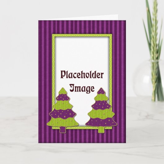 Modern kerstontwerp feestdagen kaart (Voorkant)