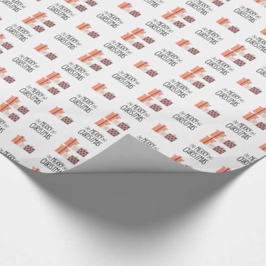 Modern kerstpapier cadeaupapier (Hoek)