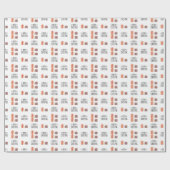 Modern kerstpapier cadeaupapier (Vlak)