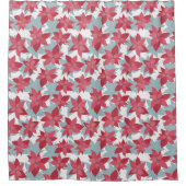 Modern kerstpatroon douchegordijn (Voorkant)