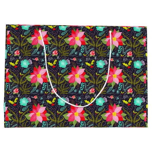 Modern kerstpatroon groot cadeauzakje (Achterkant)