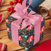 Modern kerstpatroon inpakpapier vel