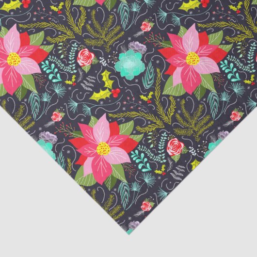 Modern kerstpatroon tissuepapier (Detail)