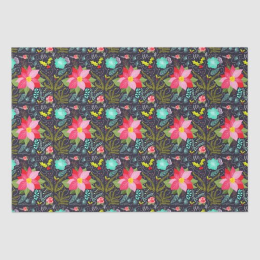 Modern kerstpatroon tissuepapier (Voorkant)