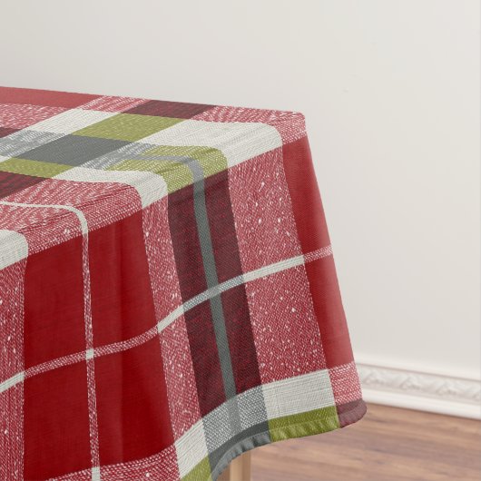 Modern kerstplakweefsel tafelkleed (Voorbeeld)