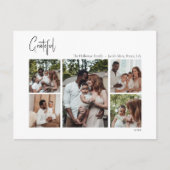 Modern kerstscript: 5-foto's met goede beeldkwalit feestdagenkaart (Voorkant)