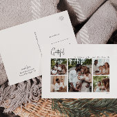 Modern kerstscript: 5-foto's met goede beeldkwalit feestdagenkaart